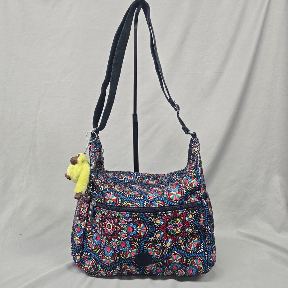 Kipling Alenya Crossbody Shoulder Bag HB6629-9CV Multicolor Floral Monkey